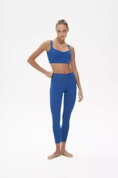Леггинсы для спорта синий