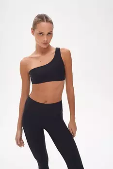 Топ на одно плечо черный