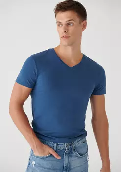 Футболка Stretch V Neck Tee Mavi
