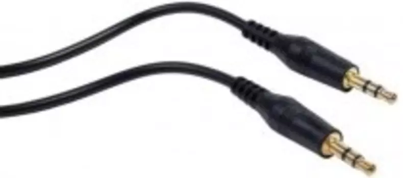 Аудио кабель InterStep AUX 3.5mm jack - 3.5mm jack, красно/черный, 2m