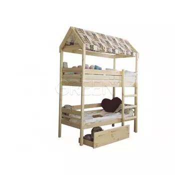 Кровать домик двухъярусная Baby-house 70х190