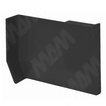 801 Заглушка для мебельного навеса, пластик, черная, левая (K013.C00L.950)