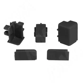 Аксессуары для прямоугольного вертикального плинтуса 62.300, черный (09.562R.BK)