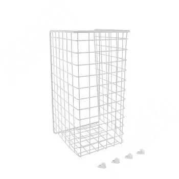 BASE Корзина для белья в базу 300 мм, высота 435 мм, белый (КБ30435)