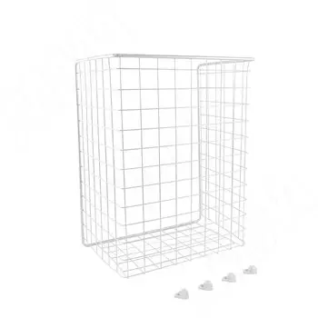 BASE Корзина для белья в базу 400 мм, высота 435 мм, белый (КБ40435)