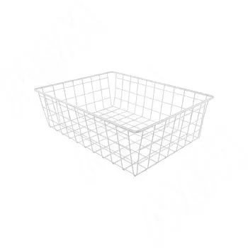 BASE Корзина сетчатая, 120x350x400 мм, белый (КС123540 БЕЛ)