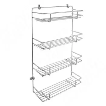 BASE Полка четырехуровневая, металлик серебристый (PAA04MS)