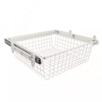 BELLE Корзина для белья, 600 мм, белый, полн. выдв. (BE60BAWH)