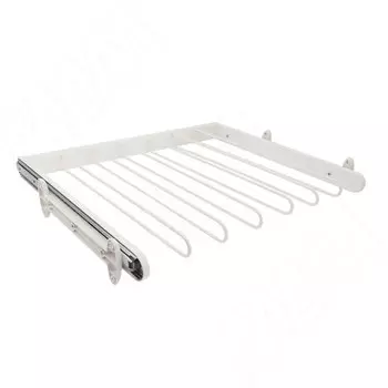 BELLE Вешало для брюк, 600 мм, белый, полн. выдв. (BE60TRWH)