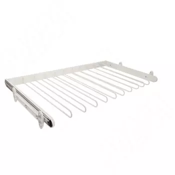 BELLE Вешало для брюк, 900 мм, белый, полн. выдв. (BE90TRWH)