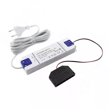 Блок питания с терминалом розеток 6 шт., тип "LED" и сетевым проводом, AC-230/DC-12V, IP31, 30W (LSA-PS12V-IP31D-30W)