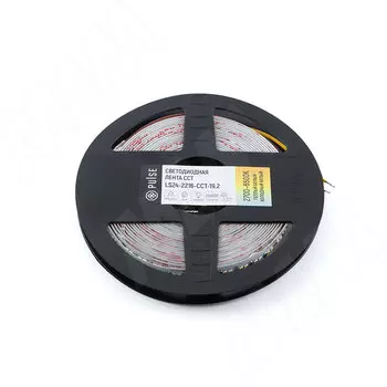 CCT Светодиодная лента 2216/240, 24V, 5 м, теплый белый - холодный белый 2700-6500К, IP20, 19.2W/1м (LS24-2216-CCT-19.2)