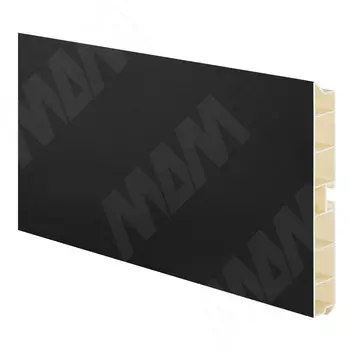 Цоколь пластиковый (высота 100, длина 4000 мм), черный (10.0421 4M)