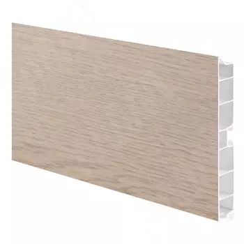 Цоколь пластиковый (высота 100, длина 4000 мм), дуб беленый (10.1303R 4M)