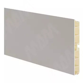 Цоколь пластиковый (высота 100, длина 4000 мм), серый альпака (10.0398 4M)