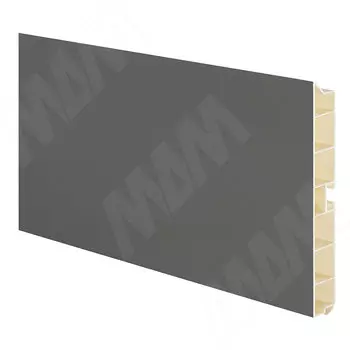 Цоколь пластиковый (высота 100, длина 4000 мм), серый темный (10.9002R 4M)