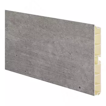 Цоколь пластиковый (высота 100, длина 4000 мм), бетон (10.0513 4M)