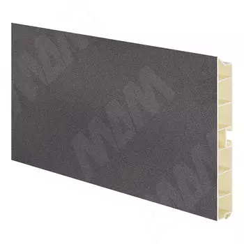 Цоколь пластиковый (высота 100, длина 4000 мм), серый металлик (10.0495 4M)