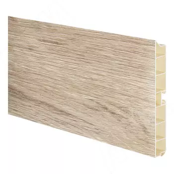 Цоколь пластиковый (высота 100, длина 4000 мм), дуб сонома (10.1304R 4M)