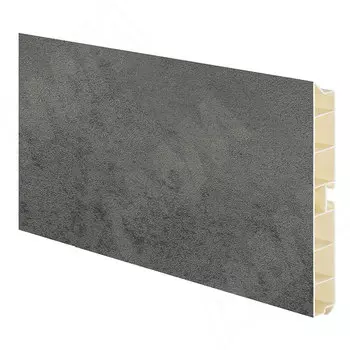 Цоколь пластиковый (высота 100, длина 4000 мм), Бетон темный (10.9050R 4M)