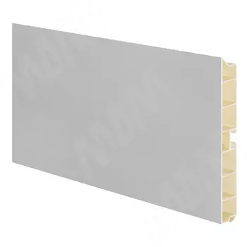 Цоколь пластиковый (высота 100, длина 4000 мм), алюминий "Alulight" (10.0101 4M)