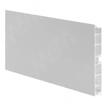 Цоколь пластиковый (высота 120, длина 4000 мм), алюминий матовый (12.0201R 4M)