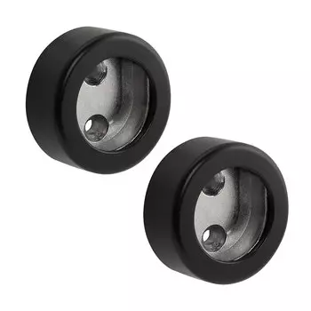 Держатель для круглой трубы, D25 мм, черный (HA073BL)