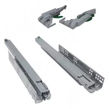 DYNAMOOV комплект направляющих, 450 мм, плав. закрывания с масляным амортизатором и 1D креплениями (F130107776)