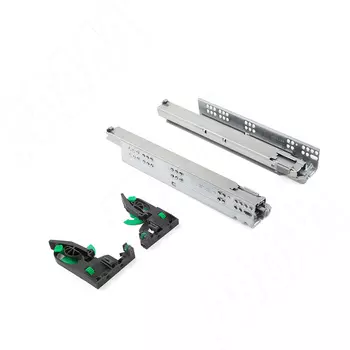 DYNAPRO Комплект направляющих, 350 мм, полн. выдвижения, плав. закрывания и 3D креплениями (F130107802_3D)