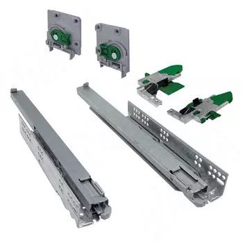 DYNAPRO комплект направляющих, 500 мм, плав. закрывания с масляным амортизатором и 3D креплениями (F130107820)