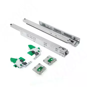 DYNAPRO Комплект направляющих, 550 мм, полн. выдвижения, плав. закрывания, 2D креплениями + рег. наклона (F130107826_2D)