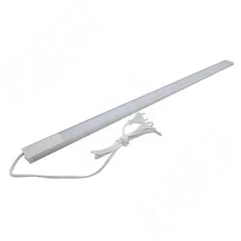 FULLY Светодиодный светильник с механическим выключателем, серебро, 220V, 600мм, нейтральный белый 4000К, 11W (FU220-600MS-NW11)