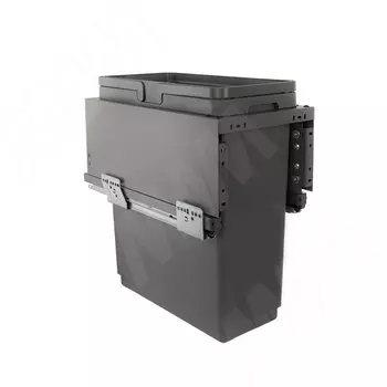 GLOBE 2.0 M30W Система сортировки и хранения, 1 емкость (33л), креп. фасада, полн.выдв., плавн.закр., направл. Nova Pro, без крышек. (PG2GME301SCGM)