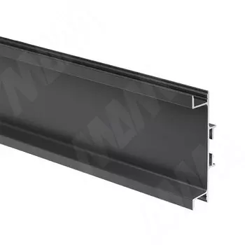 GOLIGHT Универсальная профиль-ручка для среднего ящика, под светодиодную ленту, графит (краска), L-4200мм (GL5.131.725.4200.9712)