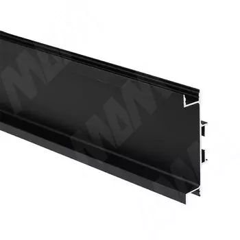 GOLIGHT Универсальная профиль-ручка для среднего ящика, под светодиодную ленту, черный матовый (анод), L-4200мм (GL5.131.725.4200.7W)