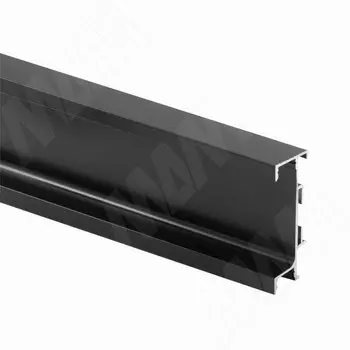 GOLIGHT Универсальная профиль-ручка под столешницу, под светодиодную ленту, черный матовый (краска RAL9005), L-4100мм (GL3.3566.4100.BLM PR)