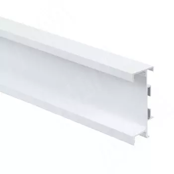GOLIGHT Универсальная профиль-ручка под столешницу, под светодиодную ленту, белый матовый (краска RAL9016), L-4200мм (GL5.131.726.4200.WHM)
