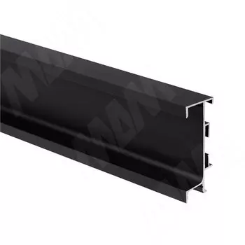 GOLIGHT Универсальная профиль-ручка под столешницу, под светодиодную ленту, черный матовый (анод), L-4200мм (GL5.131.726.4200.7W)