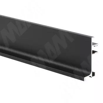 GOLINE Универсальная профиль-ручка под столешницу, черный матовый, L-4080 (GL2.548A.4080.7W)