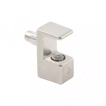 GRACE Полкодержатель для стеклянных полок толщиной 8 мм, со штоком, никель (16121030YA)