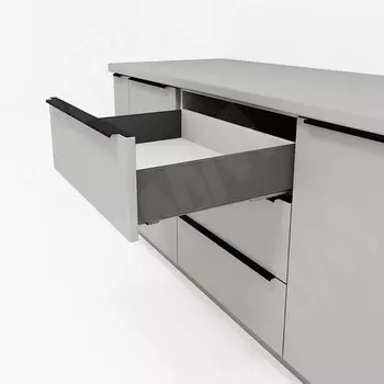 GX Box Комплект боковин ящика H120 мм, 300 мм, темно-серый (GX120300)