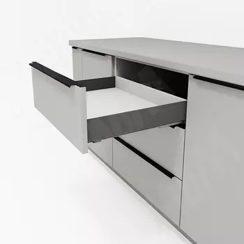 GX Box Комплект боковин ящика H80 мм, 300 мм, темно-серый (GX80300)