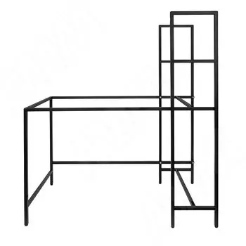 Хаген металлокаркас-стола с универсальным приставным стеллажом 1350х1200х640мм черный (RAL9005, муар) (MF.25.1350x1200x640.BLC)