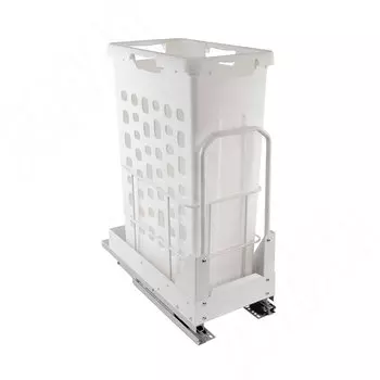 HAMPER LW30 Корзина для белья выдвижная, 1 емкость (35л), напр.полн.выдв., плавн.закр., цвет белый (LHW301-35WT)