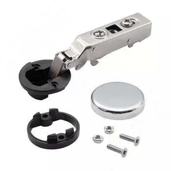 HARMONY 26 петля без амортизатора, накладная (90/105), для стекла 4-5 мм, стандартная, заглушка хром (26QD512300RCR)