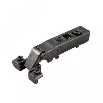 HARMONY петля для алюминиевого профиля без амортизатора, без пружины (90/105), накладная, стандартная, цвет черный никель (51MS410510UBN)