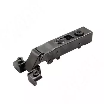 HARMONY петля с доводчиком (амортизатором) накладная (90/105), для ал. проф., стандартная, черный никель (51MS410500BL)