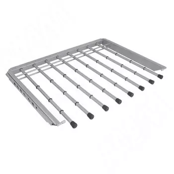 HOME SPACE вешало для брюк, выдвижное, металлик (HS3016MT)