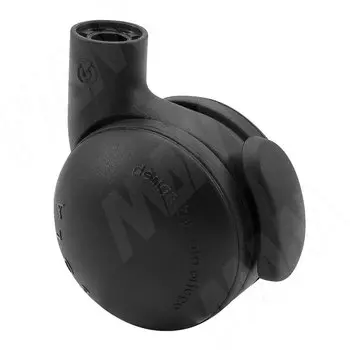 JACKSON Опора колесная, прорезиненное колесо, D50 мм, со стопором, черная (CST14 BR)