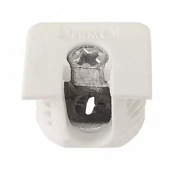 Эксцентрик усиленный в квадратном пластиковом корпусе 16 мм, белый (SE61PB)